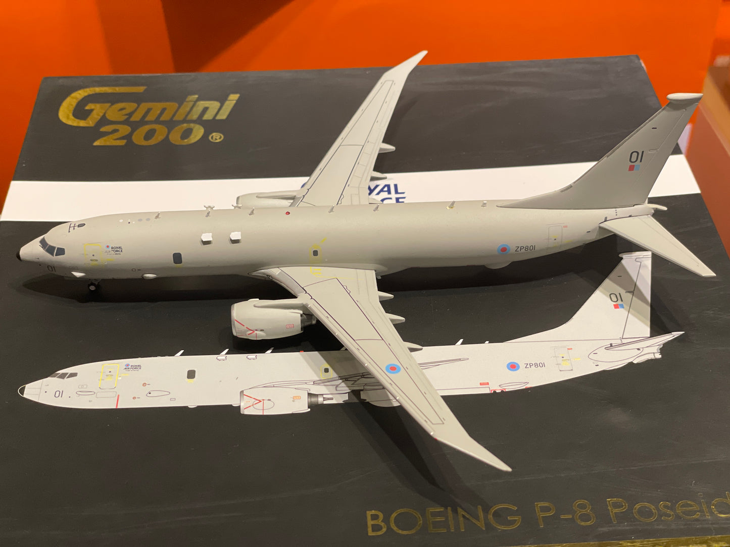 RBF現貨 GJ 金屬  1:200 P-8A Poseidon Royal AIR FORCE G2RAF899 *free shipping* 全球免運費
