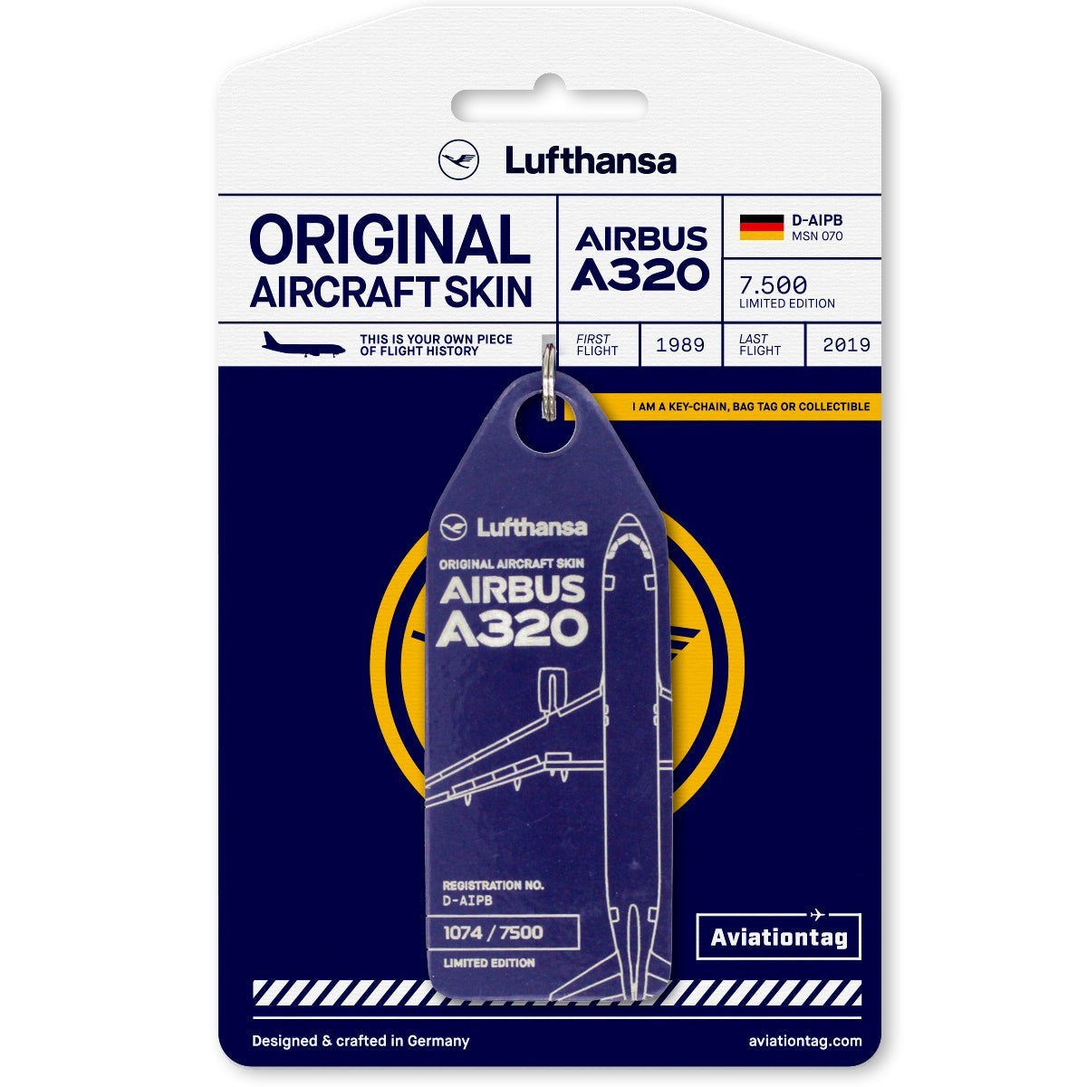 RBF絕版   AVIATIONTAG LUFTHANSA A320 D-AIPB 4260411671404 *free shipping* 全球免運費
