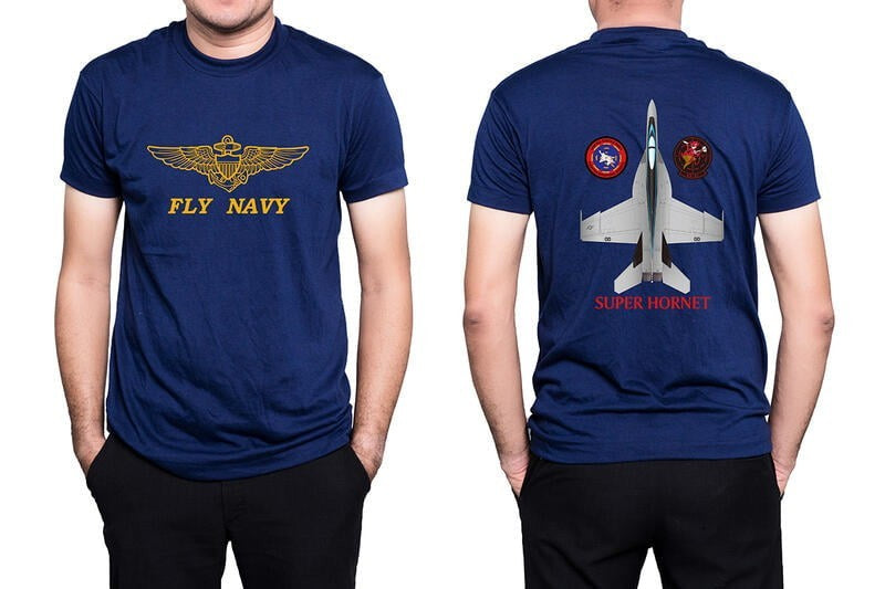 RBF絕版  TOPGUN FLY NAVY T Shirt XL T-TFN-XL *free shipping* 全球免運費