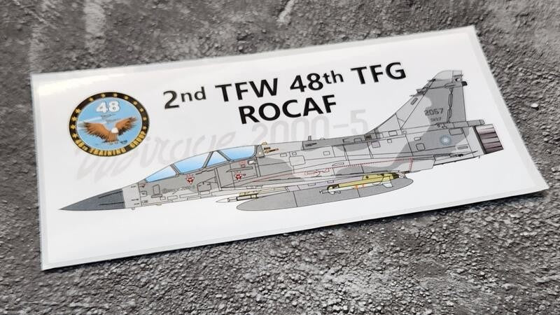 RBF絕版 Mirage 2000 48TH TFG PVC sticker 貼紙 S30-M2K48 *free shipping* 全球