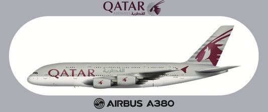 RBF現貨  QATAR A380 20*8.8CM STICKER 貼紙 S-R-380-QR *free shipping* 全球免運費