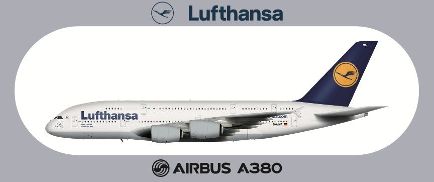 RBF現貨  LUFTHANSA A380 20*8.8CM STICKER 貼紙 S-R-380-LH *free shipping* 全球免運費