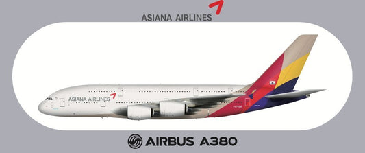 RBF現貨  ASIANA A380 20*8.8CM STICKER 貼紙 S-R-380-OZ *free shipping* 全球免運費