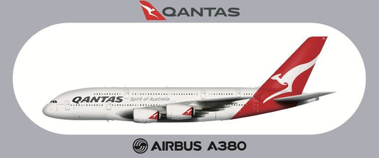 RBF現貨  QANTAS A380 20*8.8CM STICKER 貼紙 S-R-380-QF *free shipping* 全球免運費
