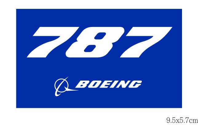 RBF現貨  BOEING 787 9.5X5.7CM STICKER 貼紙 S-B787 *free shipping* 全球免運費