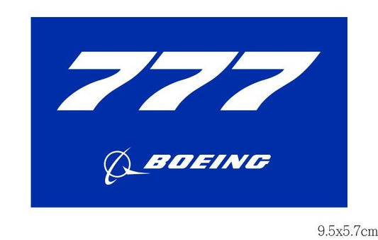 RBF現貨  BOEING 777 9.5X5.7CM STICKER 貼紙 S-B777 *free shipping* 全球免運費