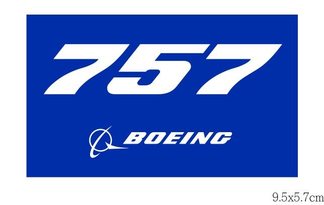 RBF現貨  BOEING 757 9.5X5.7CM STICKER 貼紙 S-B757 *free shipping* 全球免運費