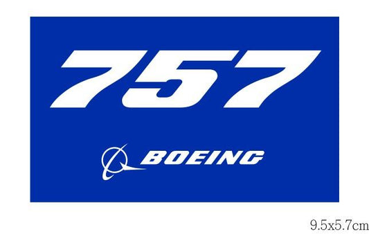 RBF現貨  BOEING 757 9.5X5.7CM STICKER 貼紙 S-B757 *free shipping* 全球免運費
