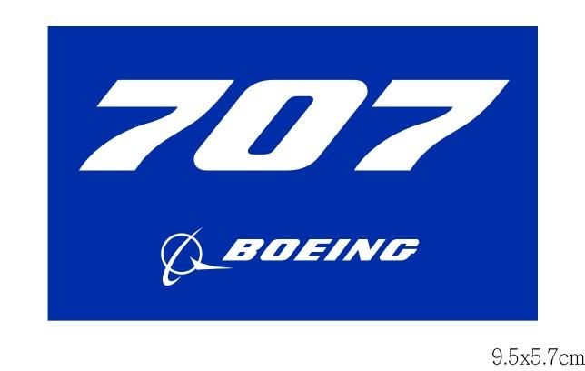 RBF現貨  BOEING 707 9.5X5.7CM STICKER 貼紙 S-B707 *free shipping* 全球免運費