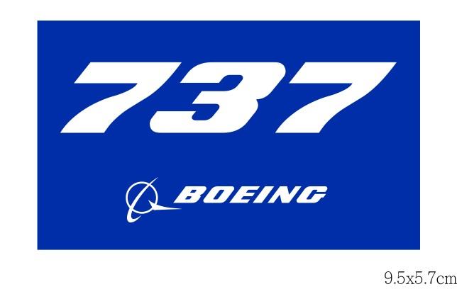 RBF現貨  BOEING 737 9.5X5.7CM STICKER 貼紙 S-B737 *free shipping* 全球免運費