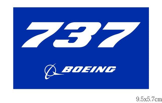 RBF現貨  BOEING 737 9.5X5.7CM STICKER 貼紙 S-B737 *free shipping* 全球免運費