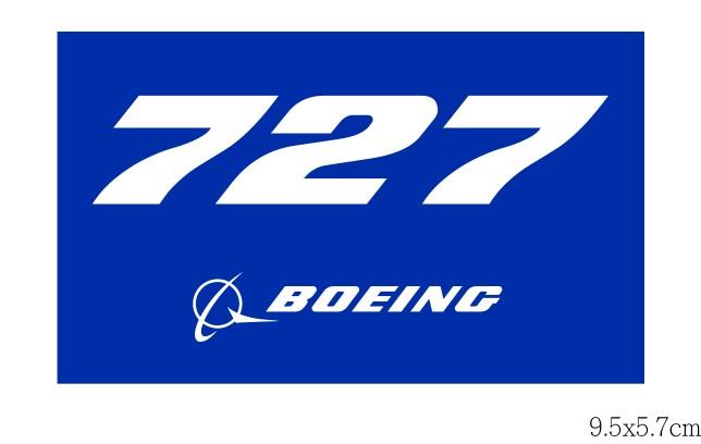 RBF現貨  BOEING 727 9.5X5.7CM STICKER 貼紙 S-B727 *free shipping* 全球免運費