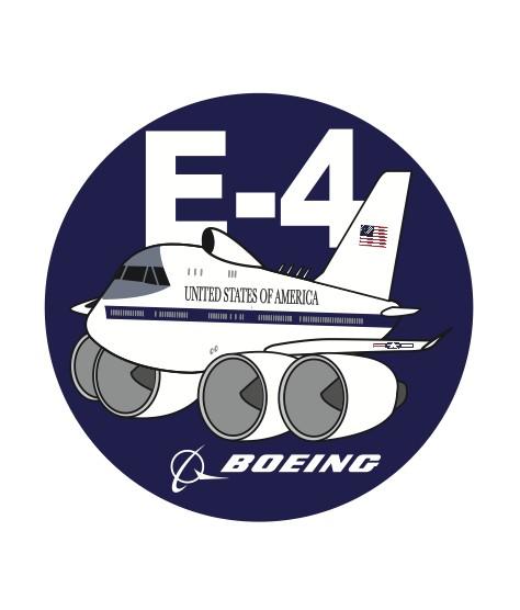 RBF現貨  USAF E-4 7CM STICKER 貼紙 S-C-E4 *free shipping* 全球免運費