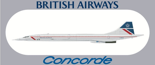 RBF現貨  BRITISH CONCORDE 20X8.8CM STICKER 貼紙 S-R-CONC-OAG *free shipping* 全球免運費