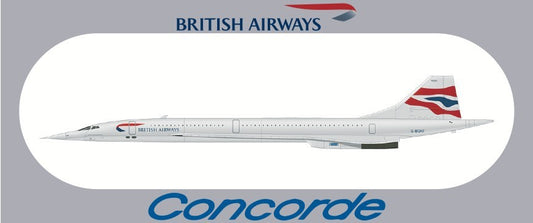 RBF現貨  BRITISH CONCORDE 20X8.8CM STICKER 貼紙 S-R-CONC-OAF *free shipping* 全球免運費