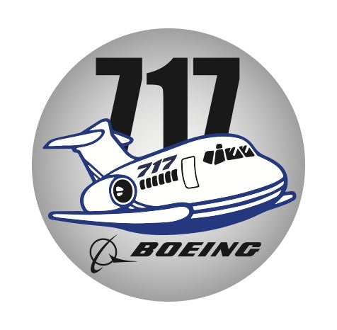 RBF現貨  BOEING 717 10CM STICKER 貼紙 S-C-717 *free shipping* 全球免運費
