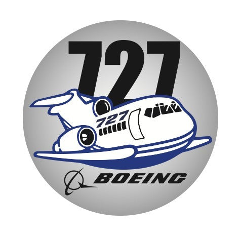 RBF現貨  BOEING 727 10CM STICKER 貼紙 S-C-727 *free shipping* 全球免運費