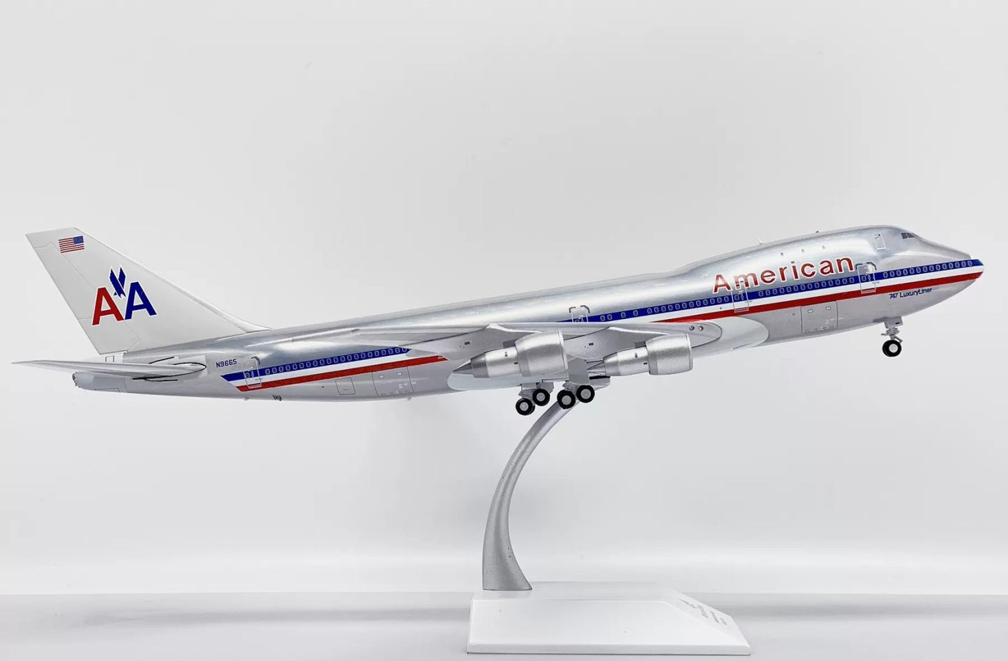 RBF絕版 JC 金屬 1:200 AMERICAN 747-100 Polished  XX20289 *free shipping* 全球免運費