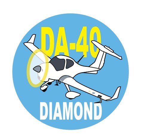 RBF 現貨 DIAMOND DA-40 7CM STICKER 貼紙 S-C-DA40 全球免運 Free Shipping Worldwide
