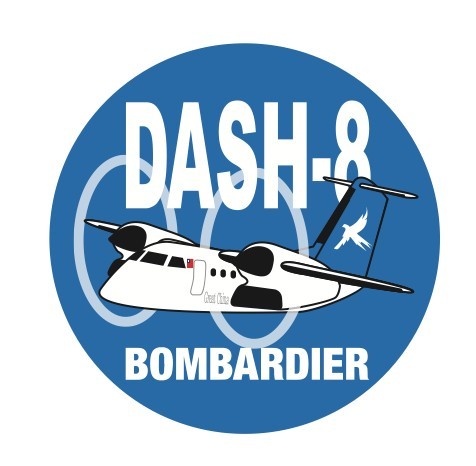 RBF現貨  GREAT CHINA DASH-8 7CM STICKER 貼紙 S-C-DH8-GCA *free shipping* 全球免運費