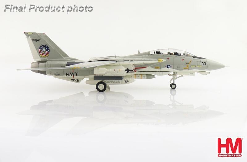 RBF絕版 HM 金屬 1:72 F-14D Tomcat Sunset HA5252 *free shipping* 全球免運費