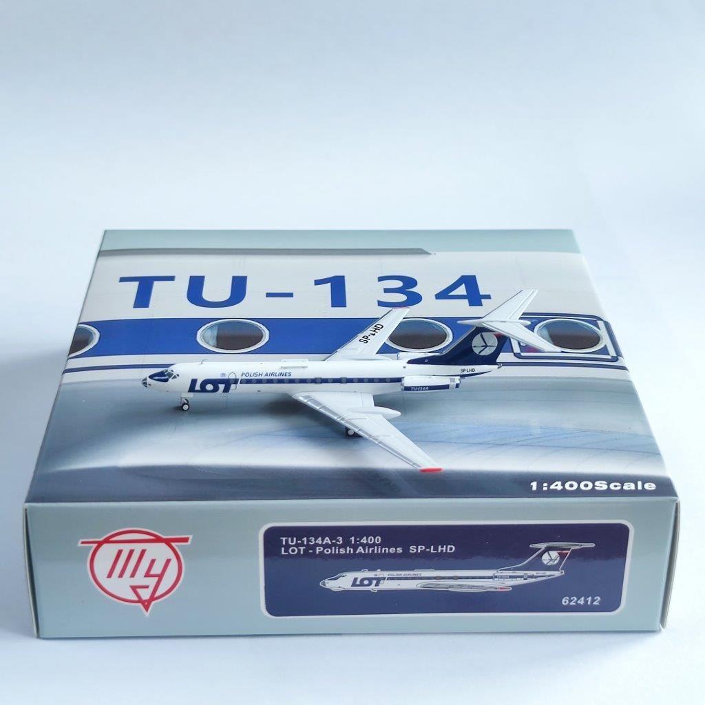 RBF絕版  PANDA 1:400 LOT-Polish TU-134A 62412 *free shipping* 全球免運費