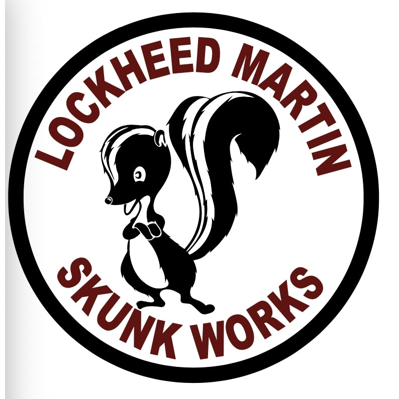 RBF現貨  SKUNK WORK 10CM STICKER 貼紙 S-C-SKUNK *free shipping* 全球免運費