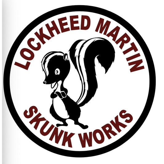 RBF現貨  SKUNK WORK 10CM STICKER 貼紙 S-C-SKUNK *free shipping* 全球免運費