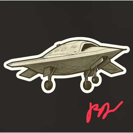 RBF現貨  X-47 10CM STICKER 貼紙 S10-X47 *free shipping* 全球免運費